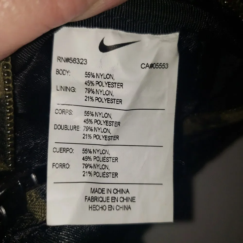 NIKE Air Max Neck Back Black Cross Body Bag